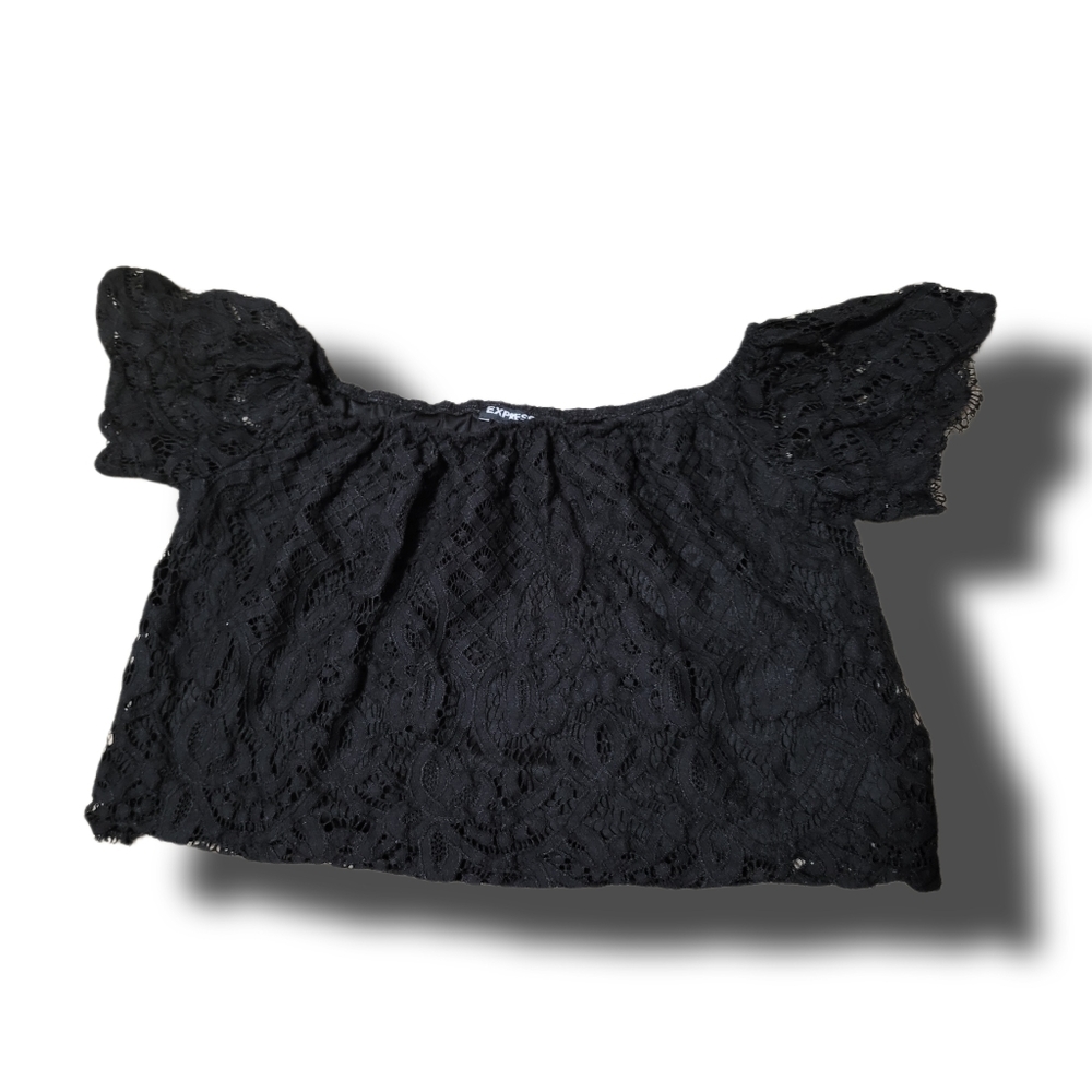 Express Lace Crop Top Guc Women's S